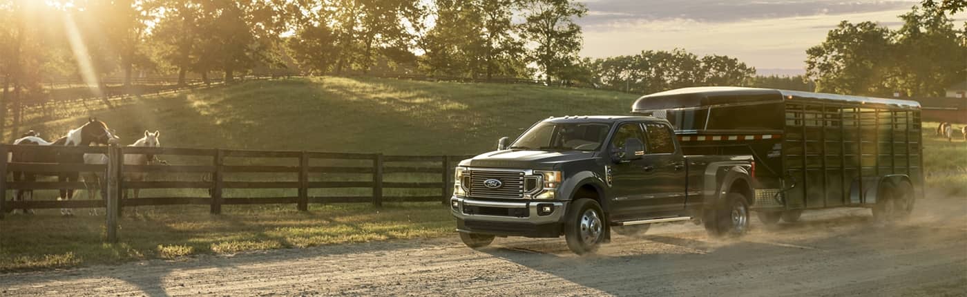 Ford Super Duty Pulling Horse Trailer