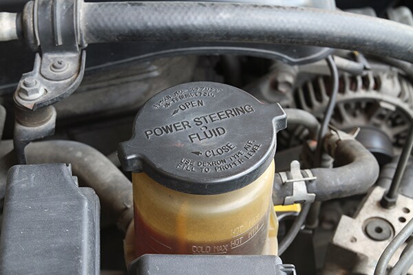 Power steering fluid container mopar power steering