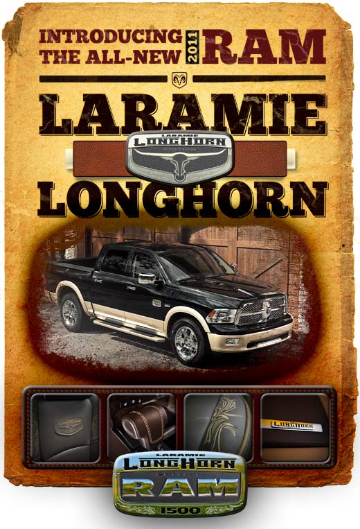 The all new 2011 Ram Laramie Longhorn