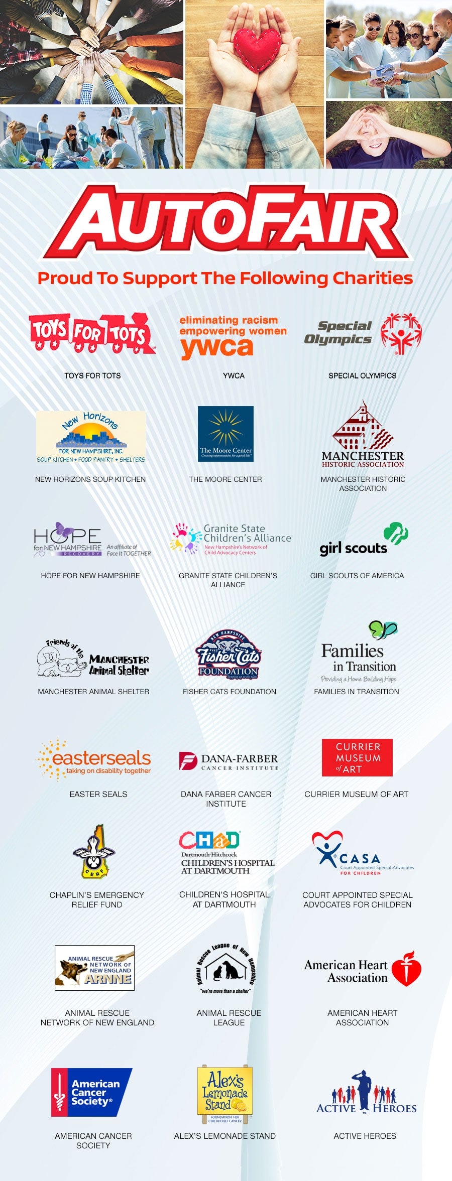 AutoFair Proud to Support the following Charities AutoFair Proud to Support the following Charities