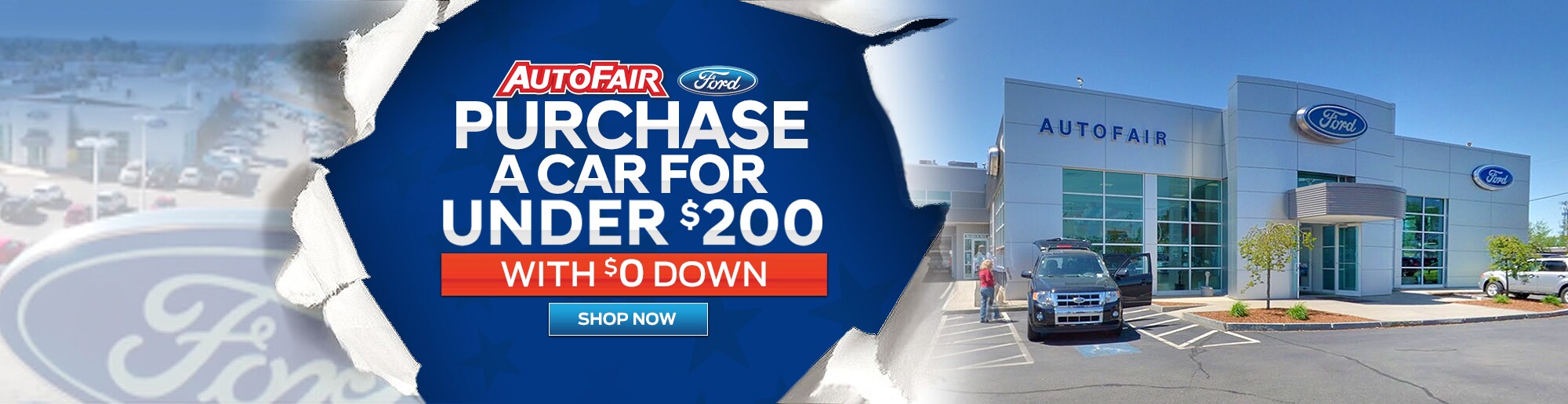 Purchase a Car for Under $200/mo. with $0 Down