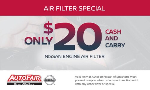 Air Filter Special Deal at AutoFair Nissan Stratham