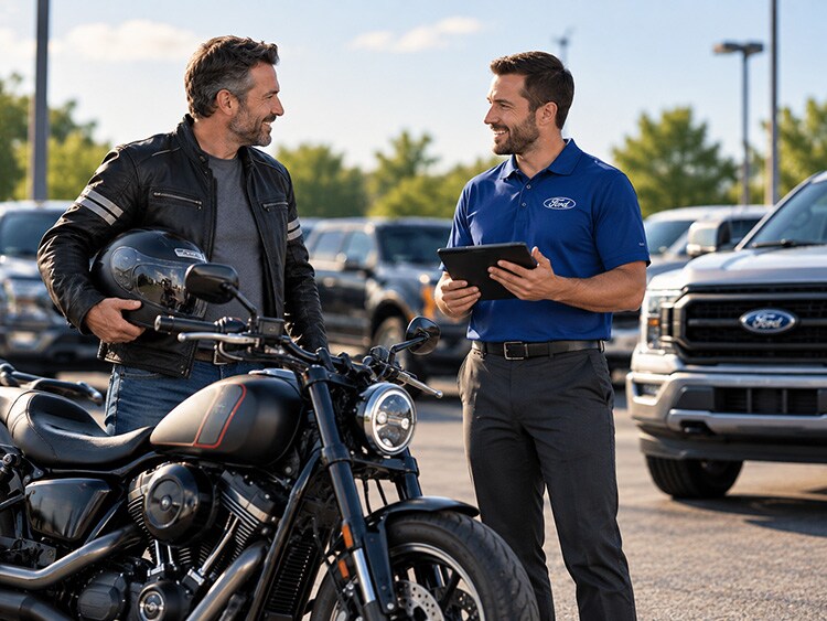Motorcycle trade-in at AutoFair Ford of Haverhill