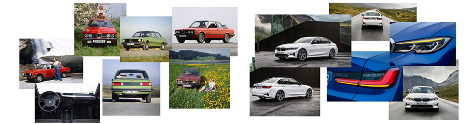 Collage of i3 vehicles.