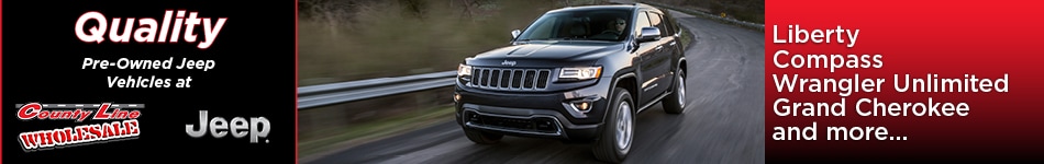 Quality Pre-Owned Jeep Inventory at County Line Wholesale