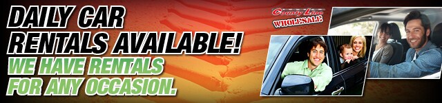 Daily Car Rentals at County Line Wholesale
