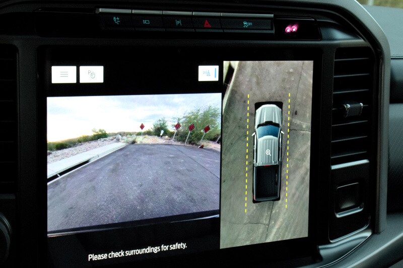Rear view camera in the Ford F-150 Hybrid