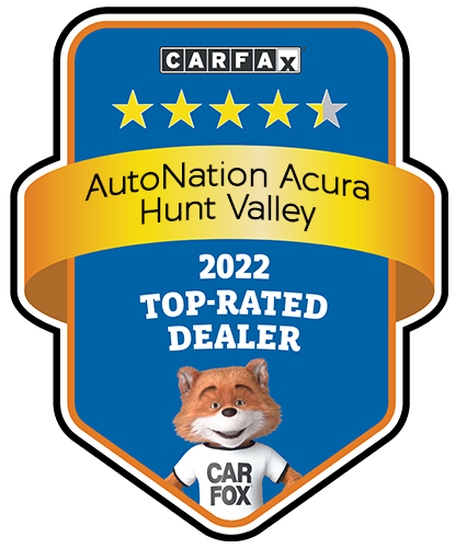 AutoNation Acura Hunt Valley CARFAX Top-Rated Dealer badge