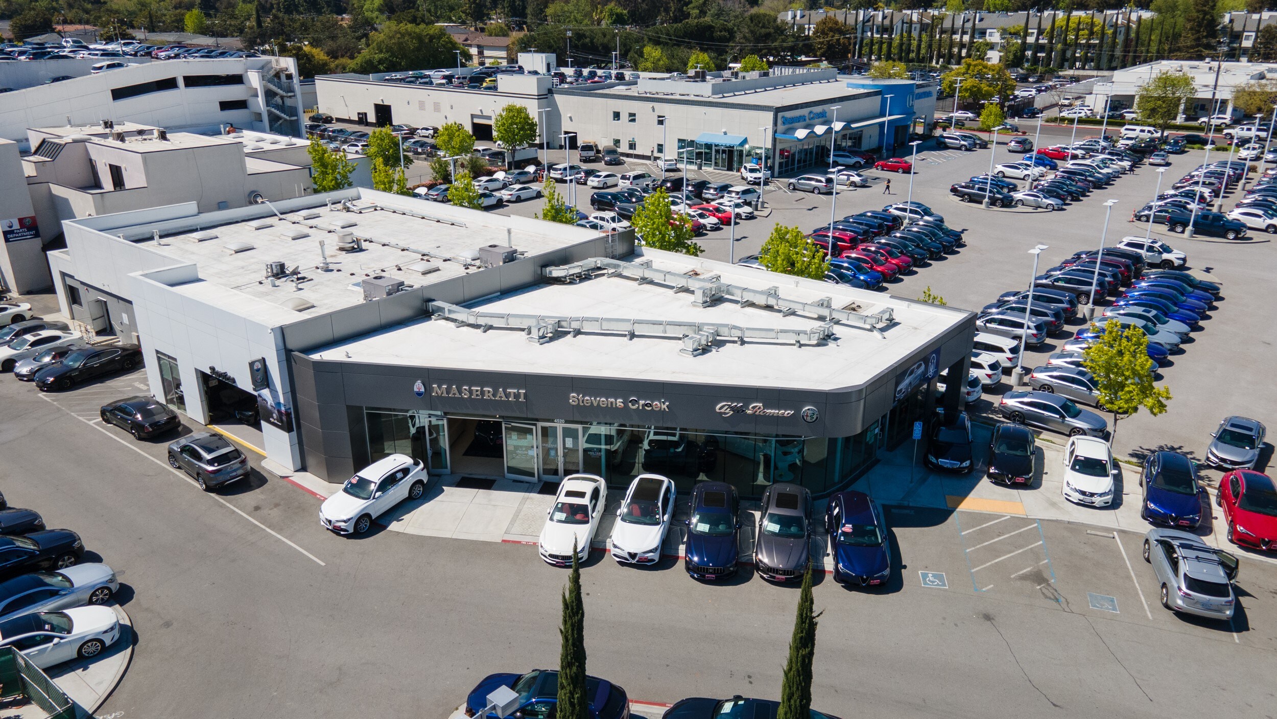 AutoNation Alfa Romeo Stevens Creek sells, services, and finances Alfa Romeo vehicles in San Jose Exterior view of Alfa Romeo Stevens Creek