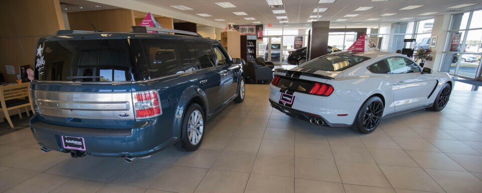 AutoNation Ford Auburn Showroom AutoNation Ford Auburn showroom with new Ford vehicles for sale