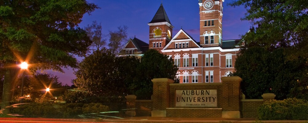View of Auburn University in Auburn, AL View of Auburn University in Auburn, AL
