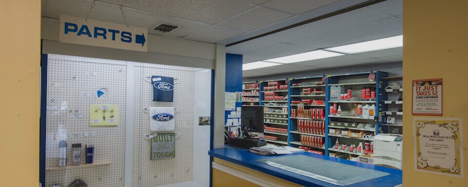Ford Parts For Sale in Brooksville Parts counter at AutoNation Ford Brooksville