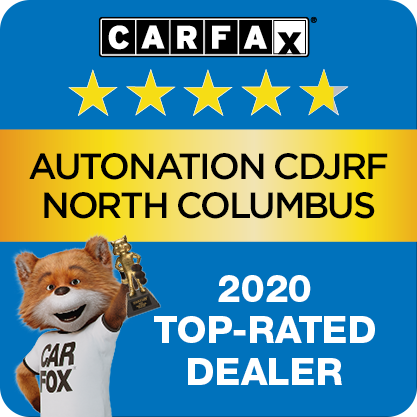 AutoNation Chrysler Dodge Jeep Ram & Fiat Columbus Recognized as a CARFAX Top-Rated Dealer 2020 CARFAX Top-Rated Dealer badge
