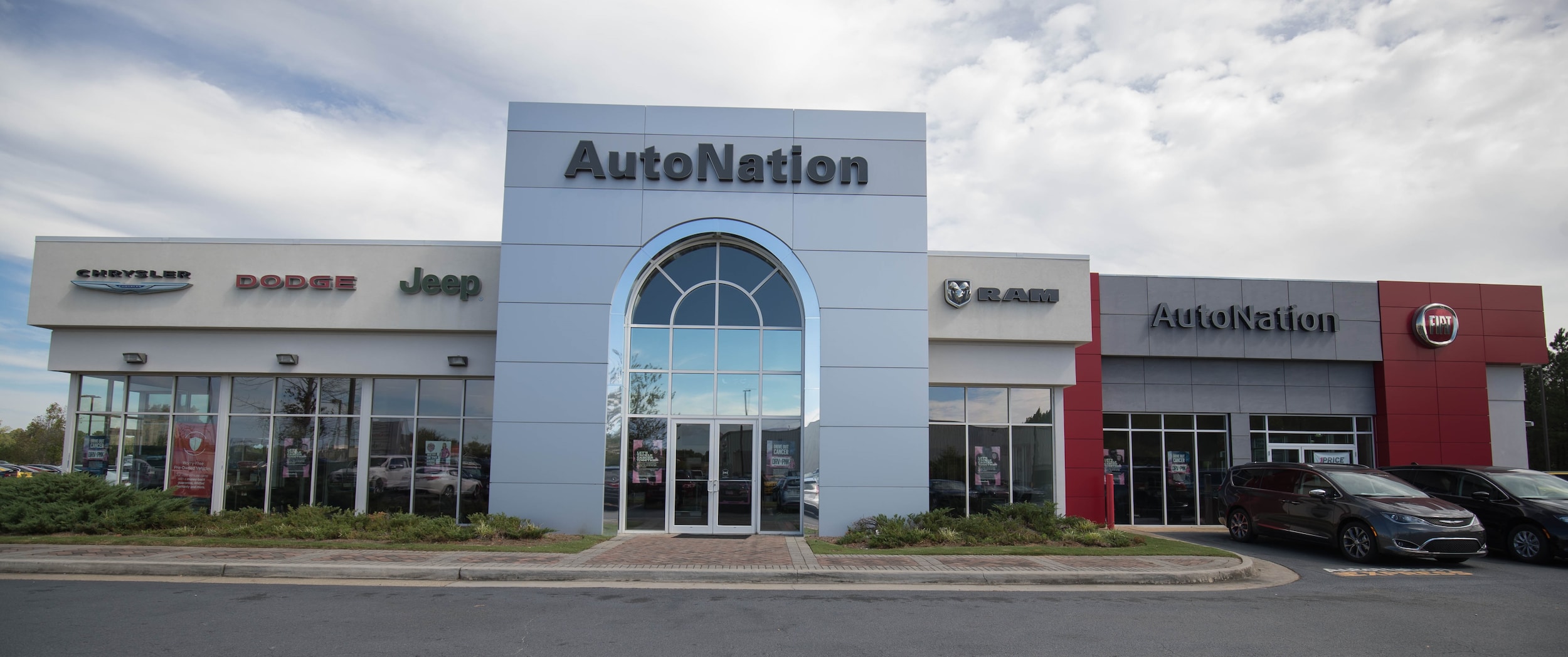 Columbus Area Chrysler Dodge Jeep RAM FIAT Dealership Exterior view of Chrysler Dodge Jeep RAM North Columbus