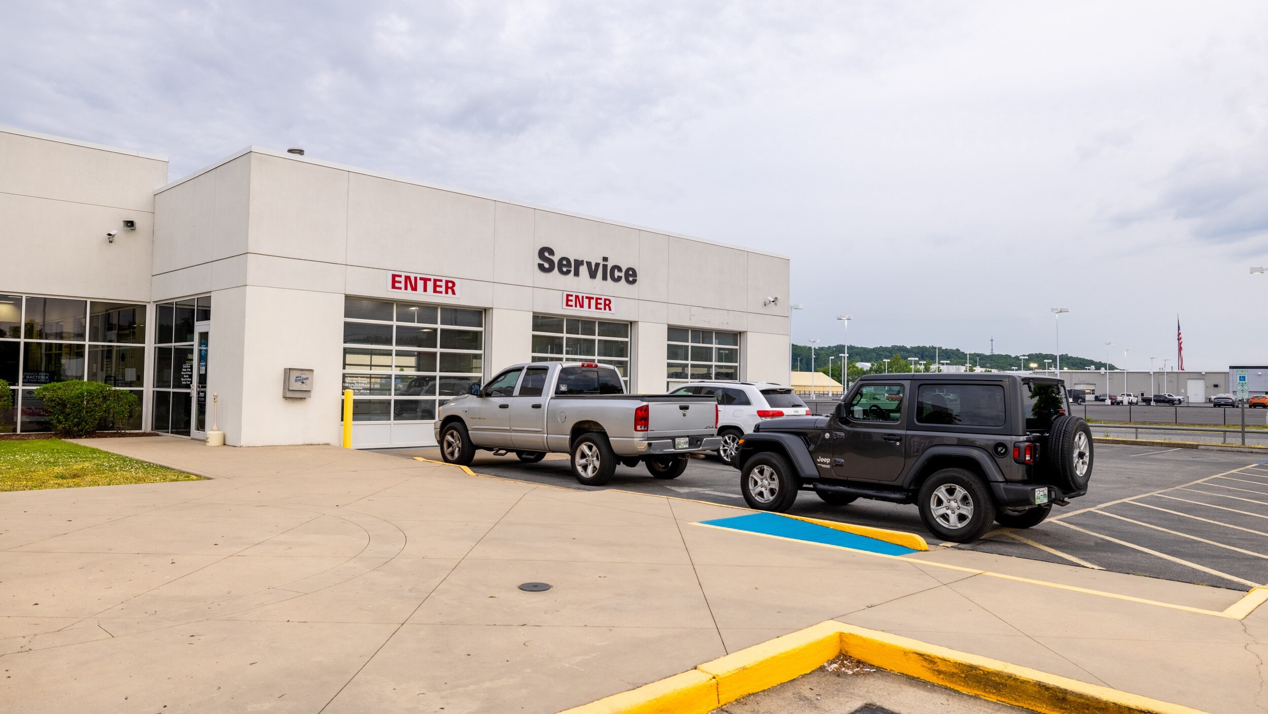 AutoNation Chrysler Dodge Jeep Ram & FIAT Johnson City is your Johnson City, TN home for all your Dodge, Jeep, FIAT, Chrysler, Ram financing, purchasing, and service needs Exterior view of AutoNation Chrysler Dodge Jeep Ram & FIAT Johnson City during the day