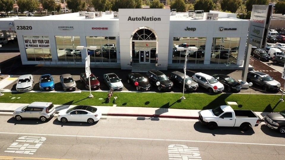 Learn more about Autonation Chrysler Dodge Jeep Ram Valencia aerial shot of Autonation Chrysler Dodge Jeep Ram Valencia