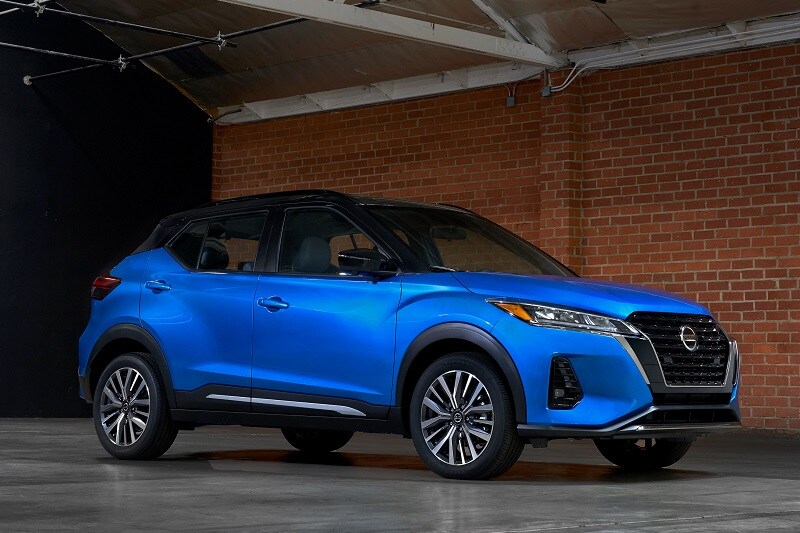 Exterior view of the 2021 Nissan Kicks
