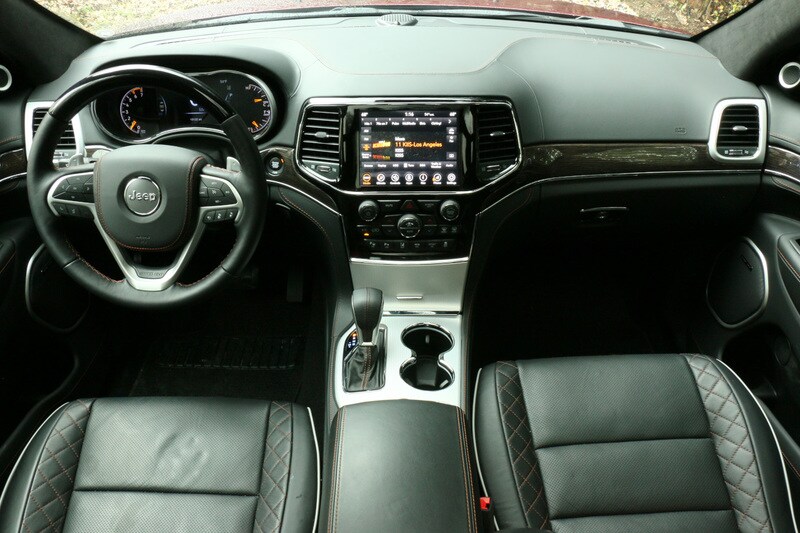 Learn about the interior features of the 2020 Jeep Grand Cherokee Interior view of the 2020 Jeep Grand Cherokee
