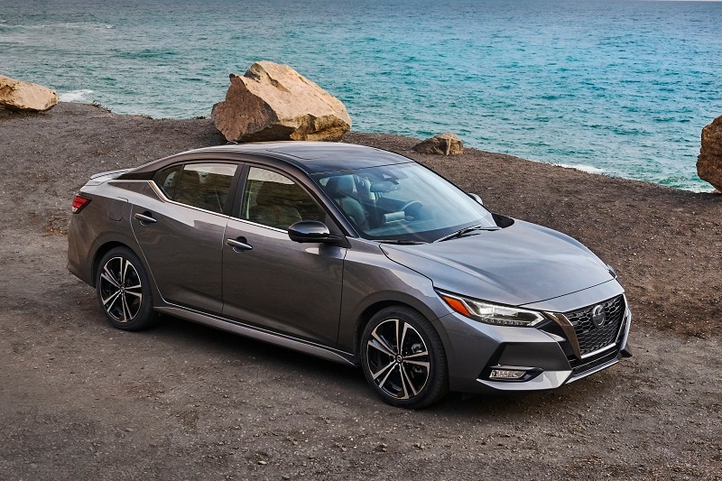 Exterior view of the 2021 Nissan Sentra