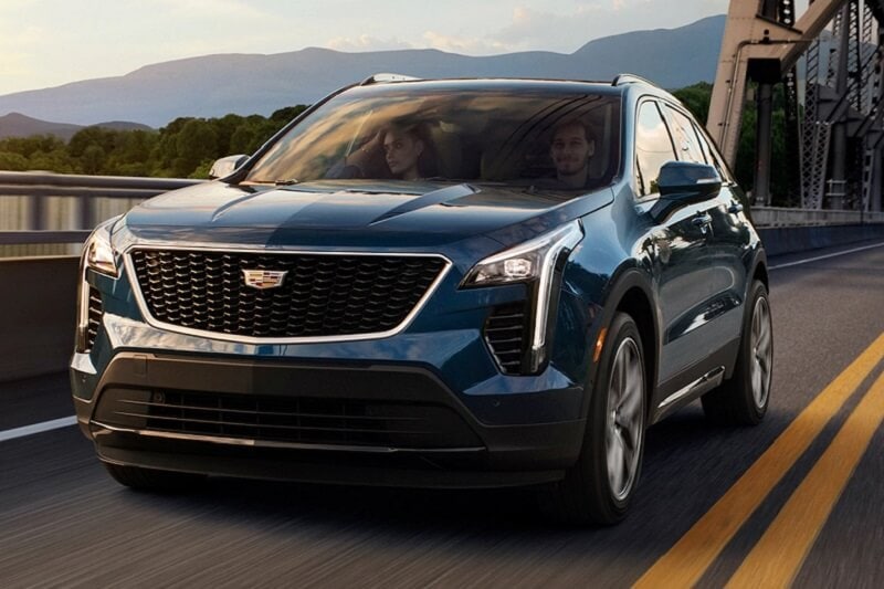 Exterior view of the Cadillac XT4