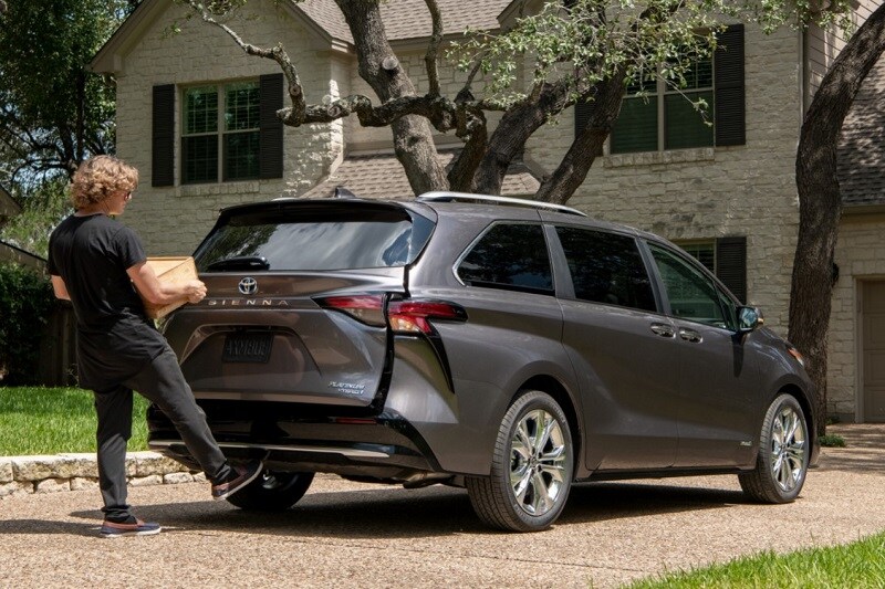 Exterior view of the Toyota Sienna