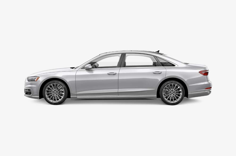Audi A8 with Pre-Sense System View of the Audi A8