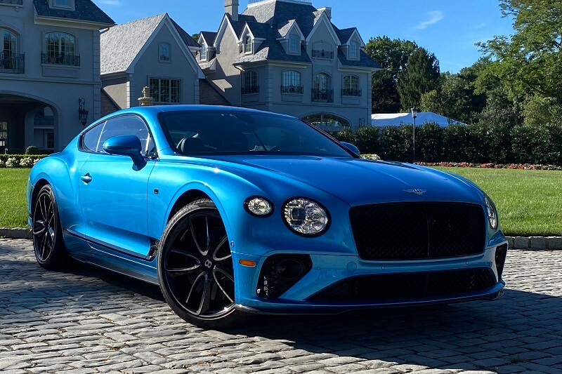 Exterior view of the Bentley Continental GT V8