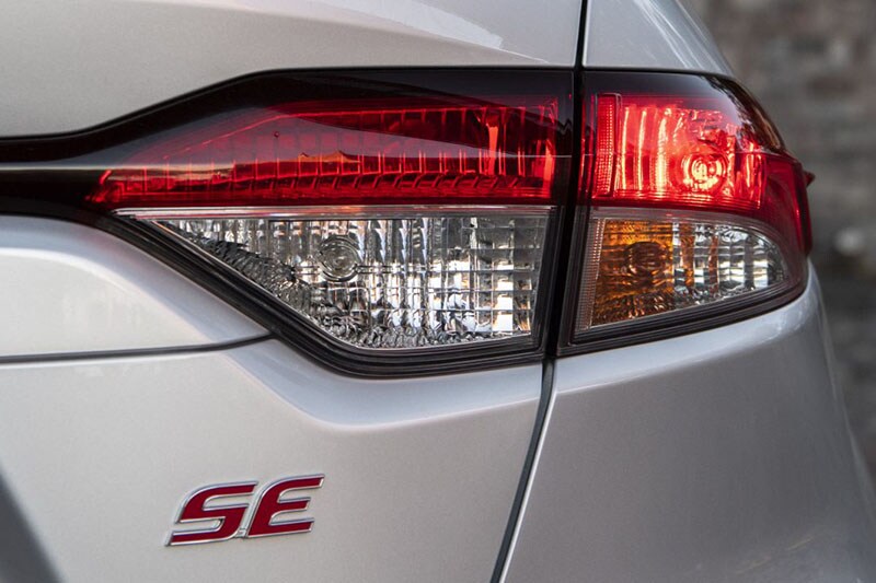 Toyota Corolla Safety Exterior view of Toyota Corolla brake lights