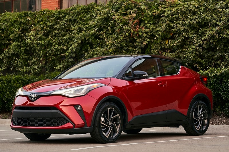 Exterior view of the Toyota C-HR