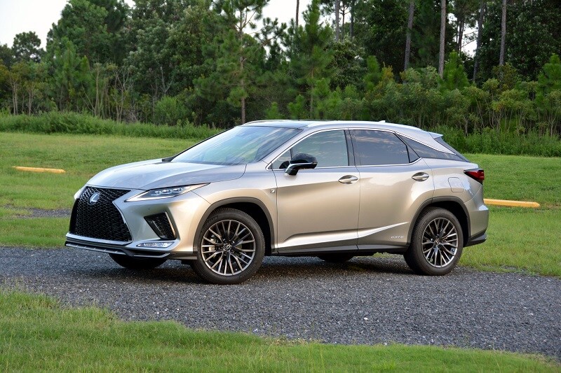 Exterior view of the 2020 Lexus RX 450h F Sport
