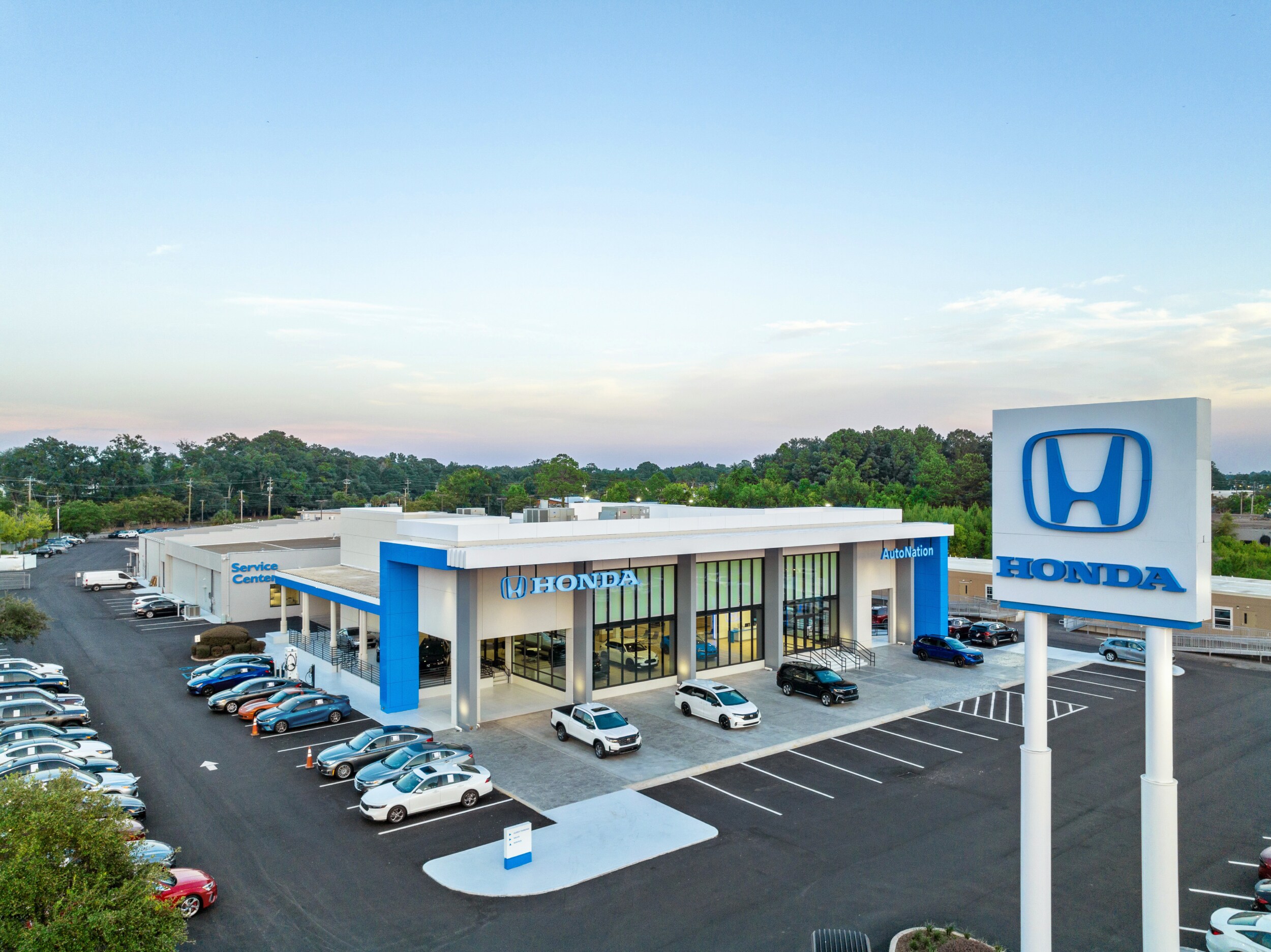 AutoNation Honda at Bel Air Mall is your Mobile, AL home for all your Honda financing, purchasing, and service needs Exterior view of AutoNation Honda at Bel Air Mall during the day