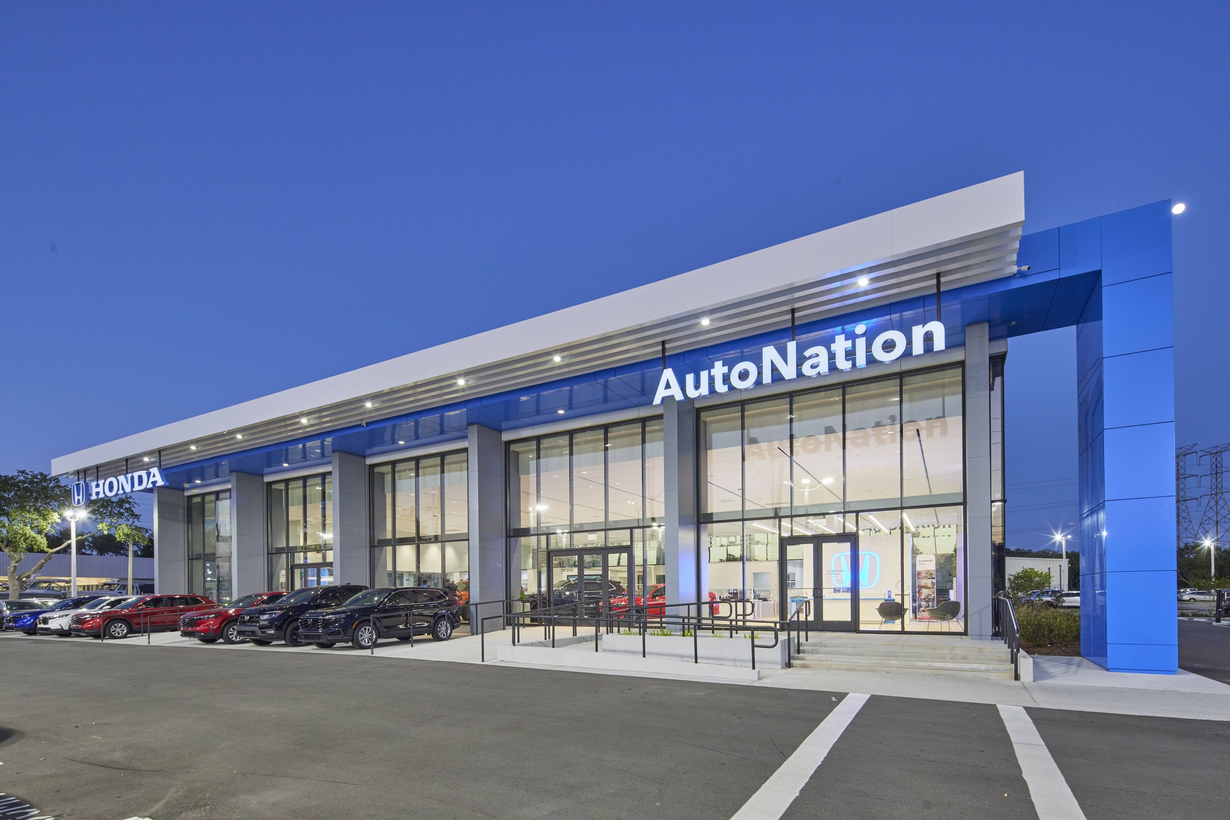 AutoNation Honda Clearwater is your Clearwater, FL home for all your Honda financing, purchasing, and service needs Exterior view of AutoNation Honda Clearwater during the day