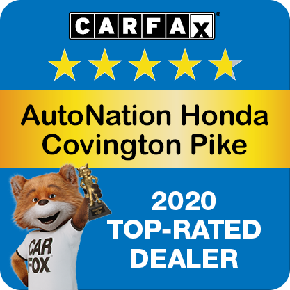 AutoNation Honda Covington Pike Recognized as a CARFAX Top-Rated Dealer 2020 CARFAX Top-Rated Dealer badge