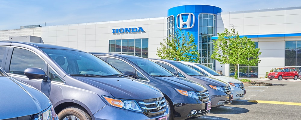 Kent Area Honda Dealership Exterior view of AutoNation Honda Renton serving Kent