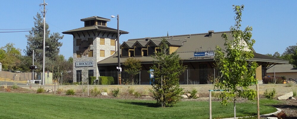 View of Rocklin Amtrak Station near Rocklin, CA View of Rocklin Amtrak Station near Rocklin, CA