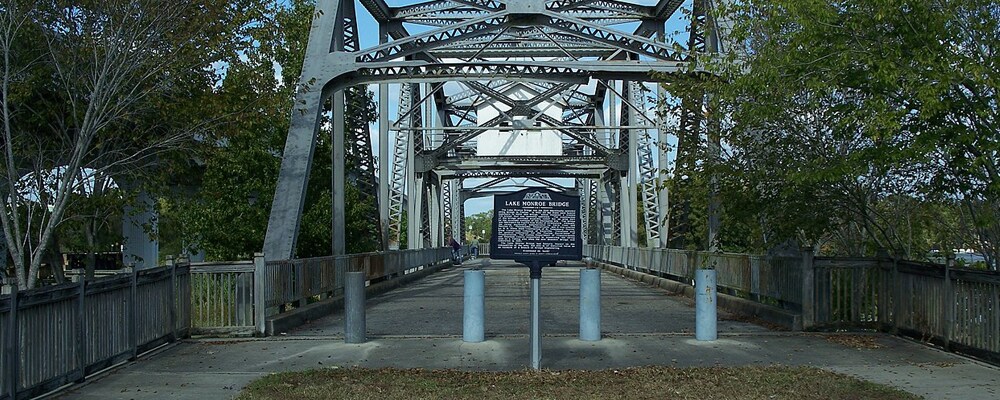 View of Lake Monroe Bridge near Sanford, FL View of Lake Monroe Bridge near Sanford, FL