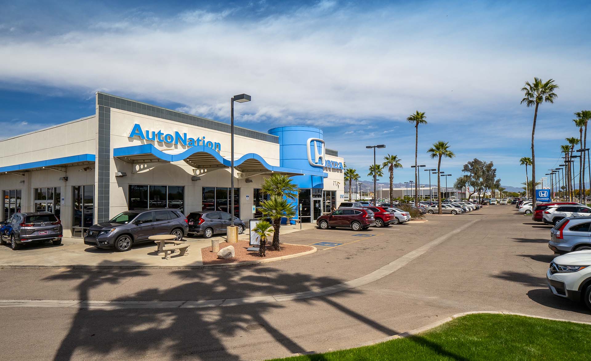 Exterior view of AutoNation Honda Tucson Auto Mall