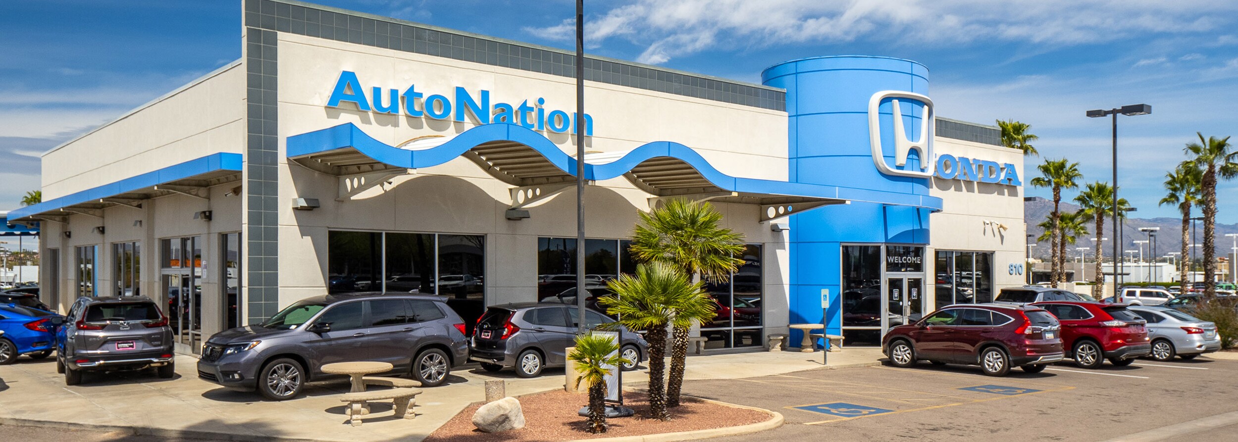 AutoNation Honda Bel Air Mall offers Honda sales, service, and parts Exterior view of AutoNation Honda Tucson Auto Mall