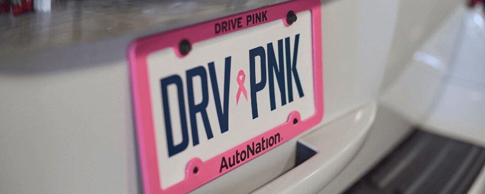 AutoNation Drive Pink AutoNation Drive Pink license plate frame