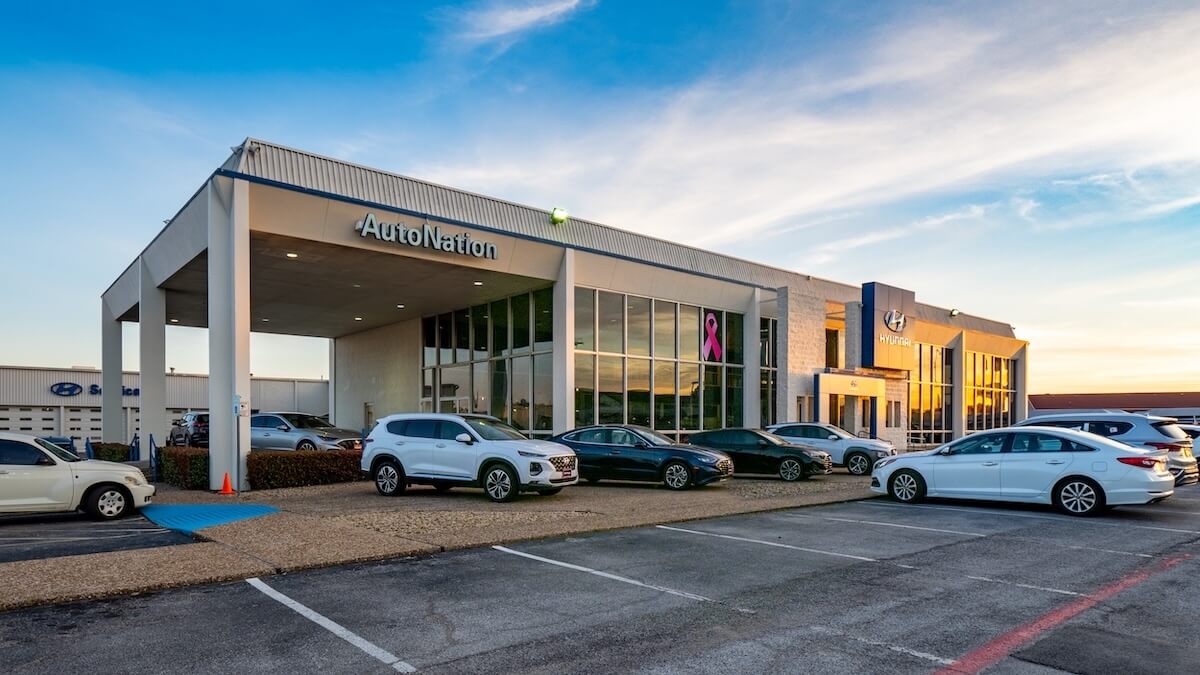 Exterior view of AutoNation Hyundai North Richland Hills, a Hyundai dealer near Burleson