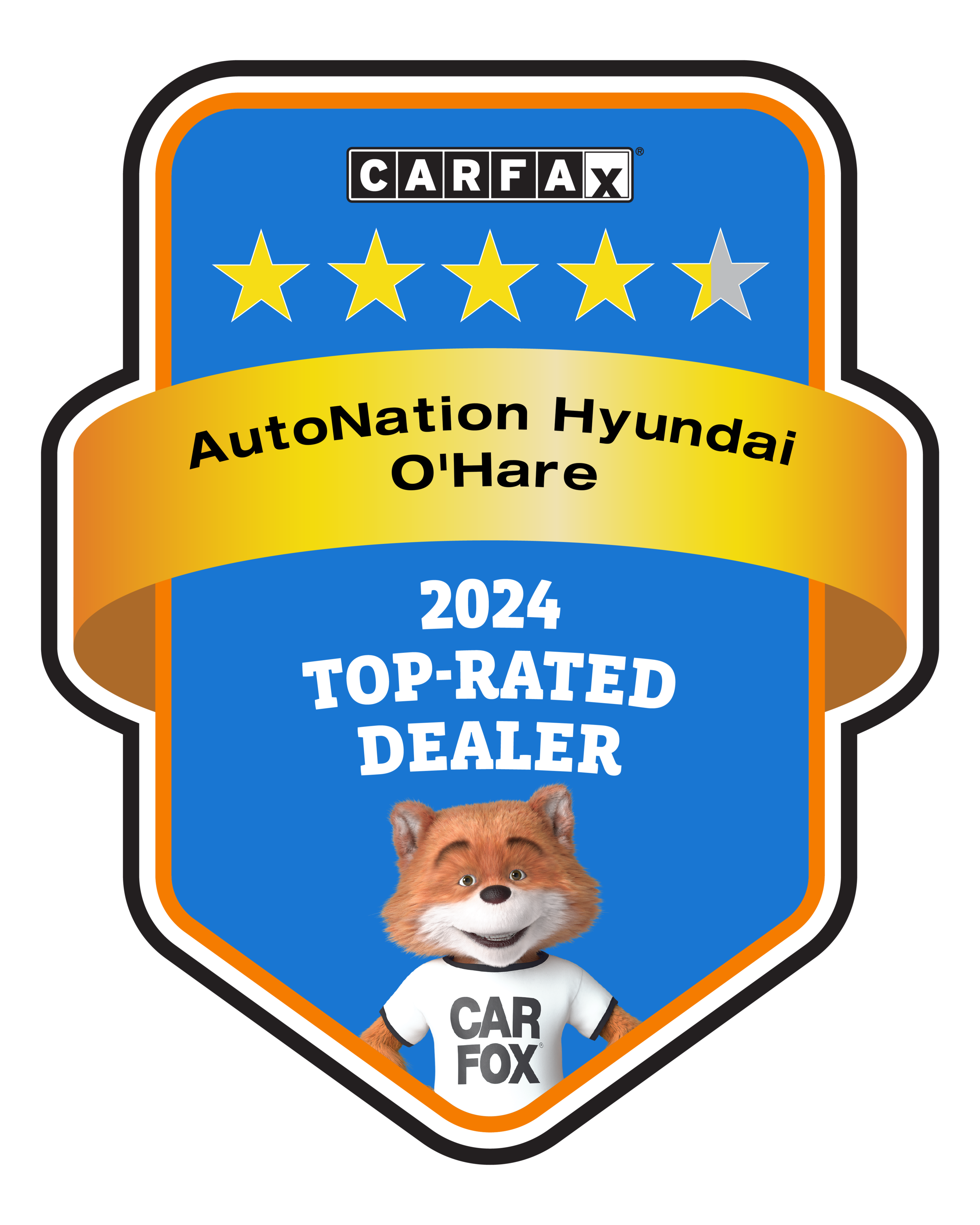 AutoNation Hyundai O'Hare CARFAX Top-Rated Dealer badge