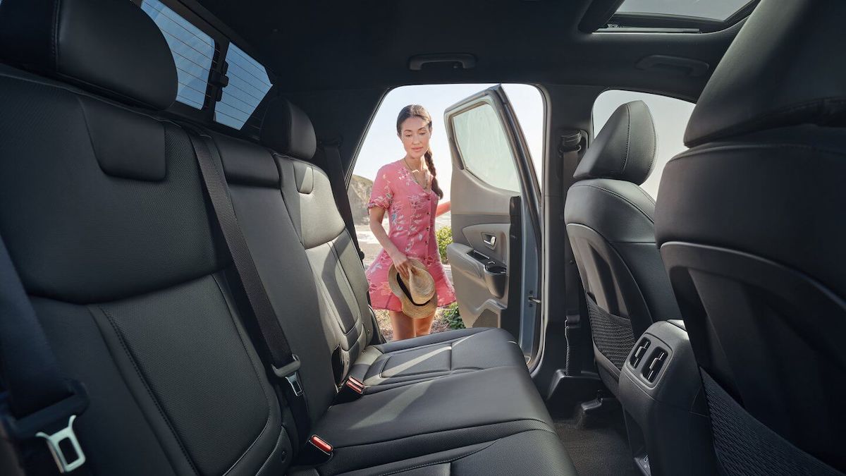 2022 Hyundai Santa Cruz rear seats