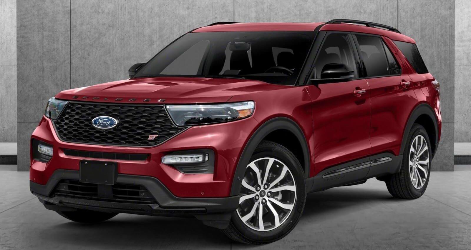 Ford Explorer in Rapid Red Metallic Tinted Clearcoat Ford Explorer in Rapid Red Metallic Tinted Clearcoat