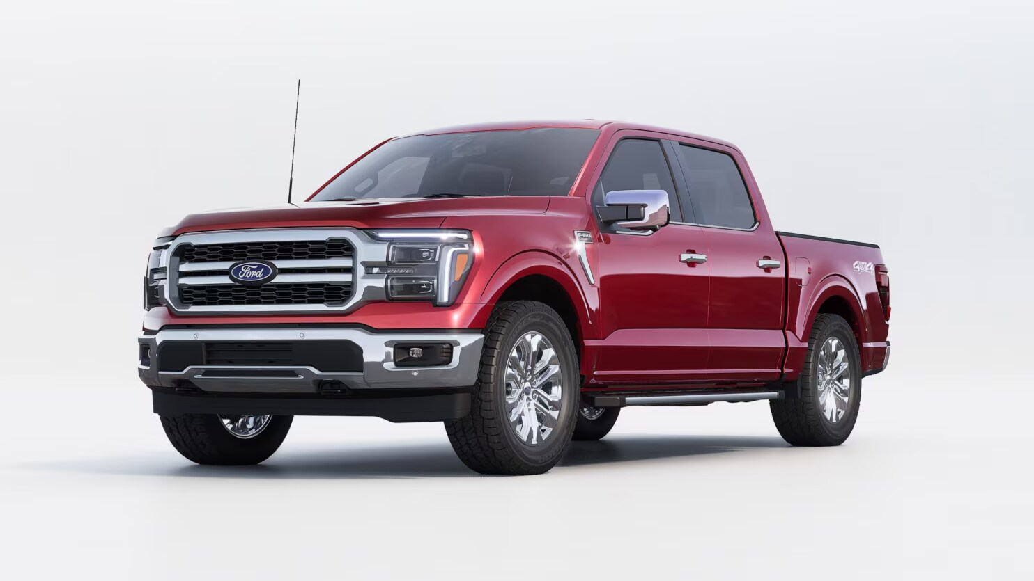 Learn about the 2025 Ford F-150 Ford F-150 in Rapid Red Metallic