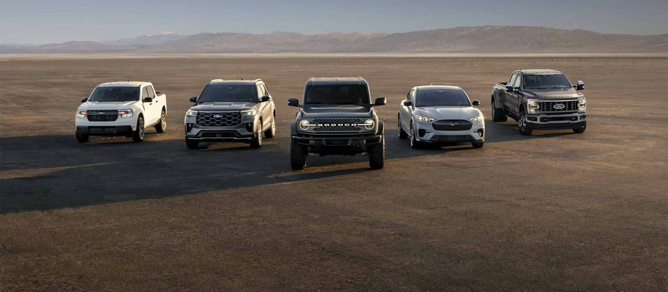 A Selection of Ford Vehicles available for Test Drives