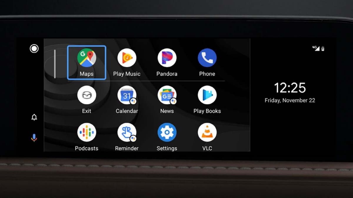 Android Auto on a Mazda infotainment screen