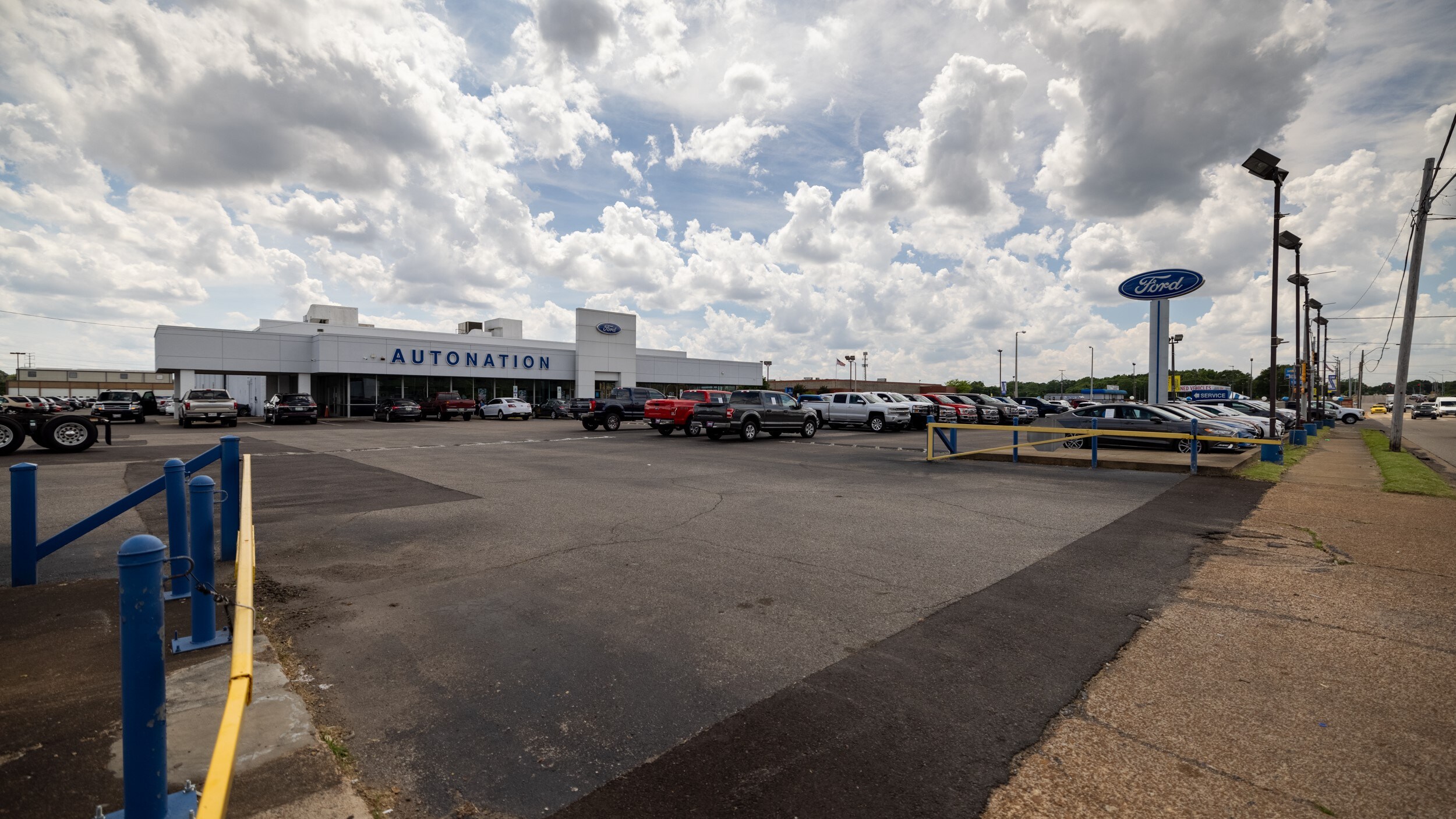 AutoNation Ford Memphis is your Memphis, TN home for all your Ford financing, purchasing, and service needs Exterior view of AutoNation Ford Memphis during the day