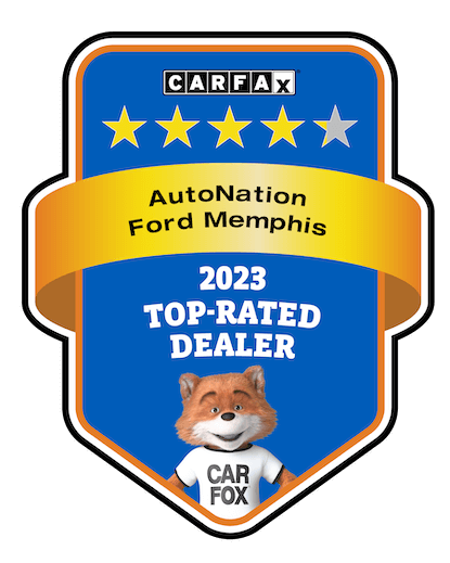 AutoNation Ford Memphis Recognized as a CARFAX Top-Rated Dealer 2023 CARFAX Top-Rated Dealer badge