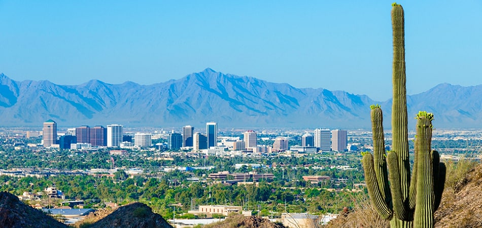 Phoenix, AZ Scenic view of Phoenix, AZ