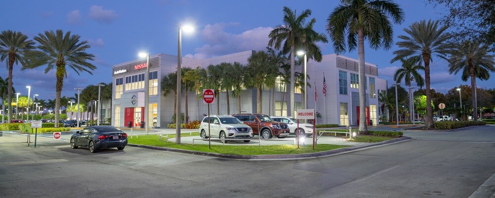 Kendall Nissan Dealership View of AutoNation Nissan Kendall in the Kendall area